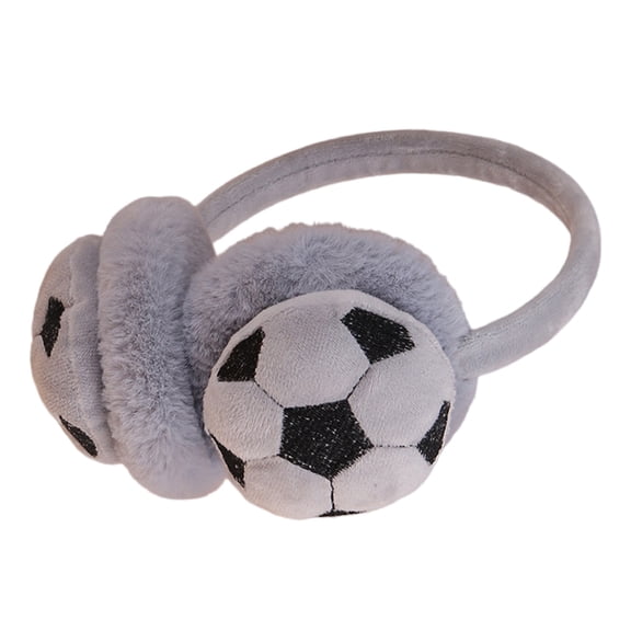 COMEET Ear Muffs, Soccer Pattern Ear Muffs Warm Plush Winter Outdoor Sports Earmuffs Unisex for Men and Women
