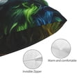 thumbnail image 3 of KLL Realistic Style Colorful Wolf A Pillow Covers Envelope Closure,Super Soft and Cozy Fuzzy Fleece Pillow Case Cover (No pillow core）, 3 of 5