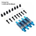 thumbnail image 1 of 4 Pieces Metal Shock Absorber Remote Control 1:28 Crawler Model Damper Upgrade Part Repair Replacement for Wltoys K969 K979 K989 Blue, 1 of 8