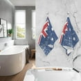 thumbnail image 6 of SKYSONIC Hand Towels Vintage Australia Flag Patterned 2 PCS, Cotton Bath Towel for Drying Face Hands Body ,Absorbent Lightweight Towels for Bathroom Ktichen Travel Gym, 16"x28", 6 of 7