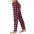thumbnail image 4 of LANBAOSI Womens Pajama Pants Soft Fleece Plaid PJ Bottoms For Women with Pockets Loungewear Size M, 4 of 8