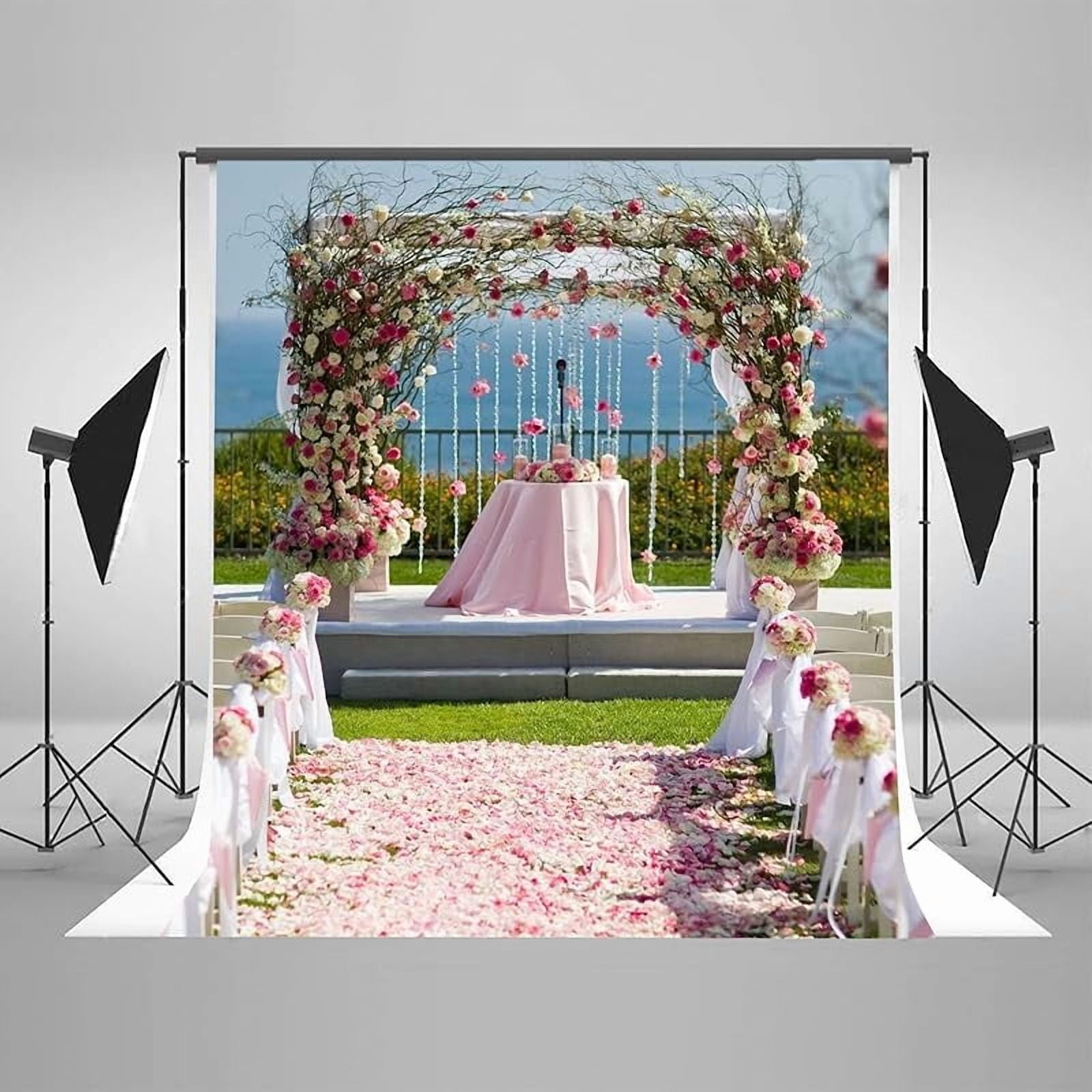 Custom Backdrop Personalized Photo Backdrop with Picture Banner for Photography, Gift for Christmas, Birthday, Wedding, Graduation, Valentine's Day(Vinyl)