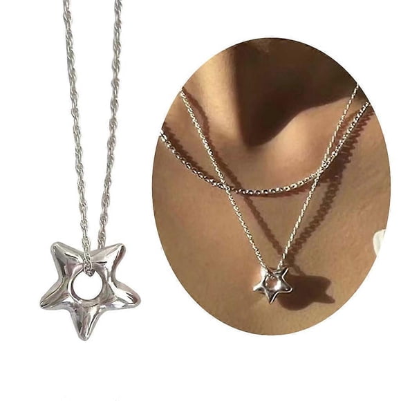 Five-pointed Star Trend Necklace Student Simple Temperament Cold Wind Necklace