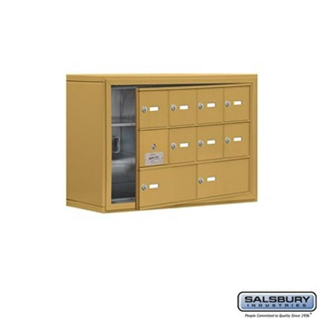 SalsburyIndustries 19138-10GSK Cell Phone Storage Locker With Front Access Panel - 3 Door High Unit, Gold