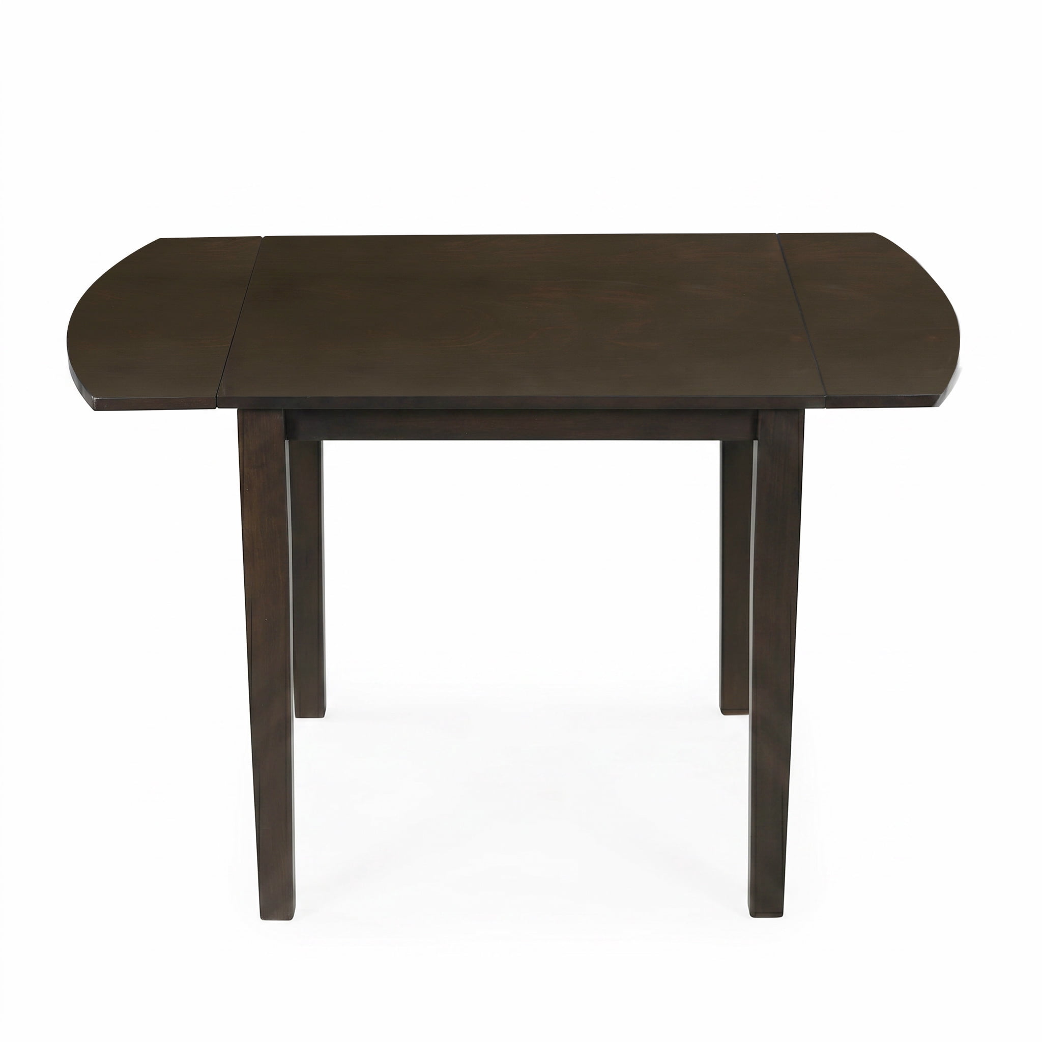 Euroco 29.5"-47.3" Extendable Dining Table for 2-4 People, Farmhouse Wooden Kitchen Table with Drop Leaf for Dining Room,Space Saving,Dark Brown
