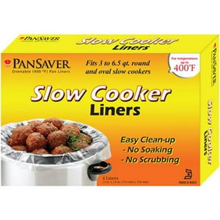  PanSaver Cooking Liners - Disposable Electric Roasting Pan  Liners for Instant Cleanup with No Scrubbing - Clear, 2 Count: Baking Mats:  Home & Kitchen