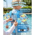thumbnail image 3 of HeySplash Swim Vest For Kid,Arm Floaties with Adjustable Strap Fit 13-30 Lbs,Pool Sea Swimming Aid,Blue Flamingo, 3 of 5