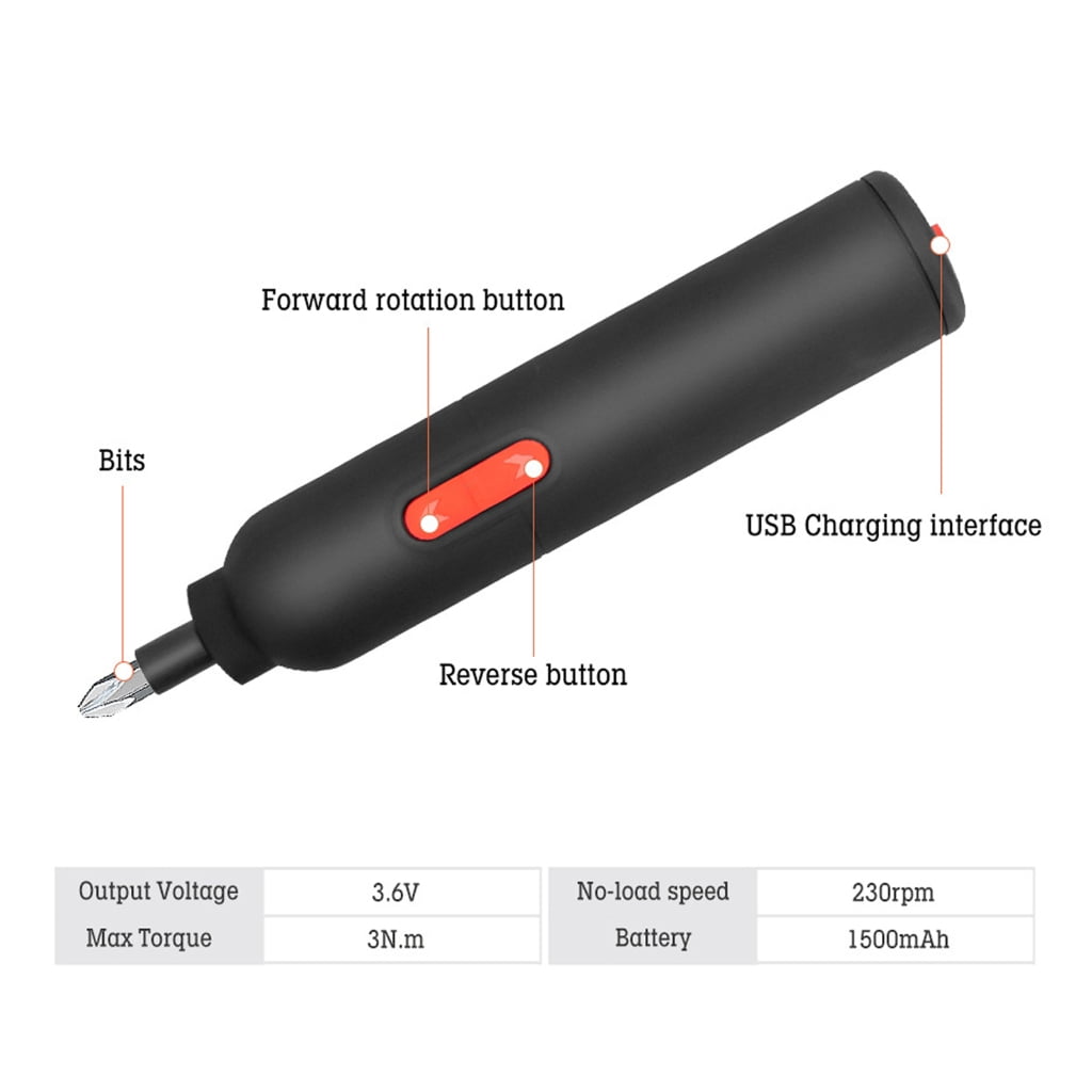 Electric Screwdriver Set 1300mAh Automatic Screwdriver for Electronics Camera Laptop Household Repair