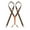 Brown, variant on MENDENG Women's Elastic Suspenders Coffee Brown 1 Inch Wide Skinny Y Back Braces Casual Braces 4 Clip Suspender