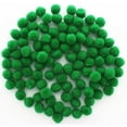 thumbnail image 2 of Essentials By Leisure Arts Pom Poms, Green, 1/2", 100 Pieces Per Pack, 2 of 3