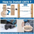 thumbnail image 5 of Muzata Paquete De 80 Kit De Barandilla De Cable Invisible De 1/8" Tensor De Tornillo De Retraso Swage Oculto Para Postes De Madera De 4"" 10"" Escaleras De Cubierta Para 40 Tendidos De Cable Cr73, 5 of 5
