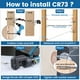 thumbnail image 5 of Muzata Paquete De 80 Kit De Barandilla De Cable Invisible De 1/8" Tensor De Tornillo De Retraso Swage Oculto Para Postes De Madera De 4"" 10"" Escaleras De Cubierta Para 40 Tendidos De Cable Cr73, 5 of 5