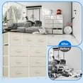 thumbnail image 5 of Uforic Drawers Dresser For , 9 Storage Fabric Unit for Living Room, Hallway, and Closets, Cream White, 5 of 5