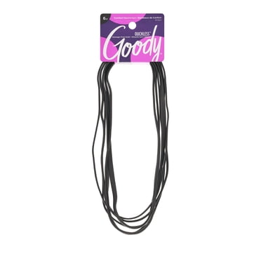 Goody Ouchless Narrow Comfort Headwraps, Flat Headbands, 6 Ct