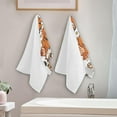 thumbnail image 3 of Dreamtimes Thankful Vibes Pumpkin Hand Towels 2 Pack, Ultra Soft and Highly Absorbent, Thanksgiving Autumn Decorative Fingertip Towel for Home, Bathroom, Kitchen, 3 of 5