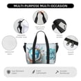 thumbnail image 3 of Sigee Let's go Travel Around the World for Hand Travel Bag,Sports Tote Gym Bag for Men and Women, 3 of 7