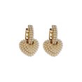 thumbnail image 5 of Pendientes de aro pequeños JAMW perlas oro de 14K para mujer, 5 of 5