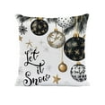 thumbnail image 2 of 18x18 Inch Christmas Pillow Cover - Reversible Zippered Decorative Pillowcase for Couch & Bed, Fade-Resistant Holiday Home Decor, 2 of 6