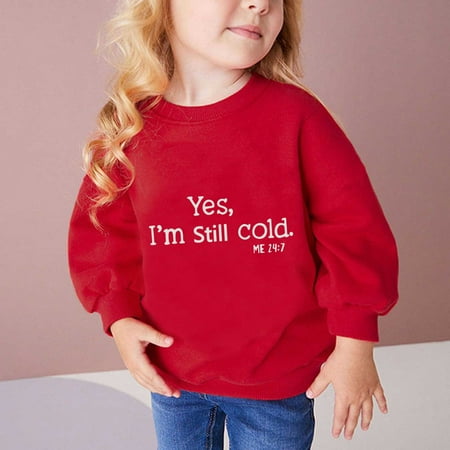 

Babysbule New Arrivals Fall And Winter Middle Big Girls Boys Heart Print Long Sleeve Top Sweater