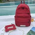 thumbnail image 1 of Cartoon Alphabet Student Backpack Casual Large Capacity Travel 2 Piece Set, 1 of 5