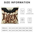 thumbnail image 5 of Halloween Lumbar Pillow Cover Trick or Treat Throw Pillow Case,Bat Black Pillows Decorative Throw Pillows,Stripes Watercolor Outdoor Cushion Cover,Halloween Decor Room, 5 of 5