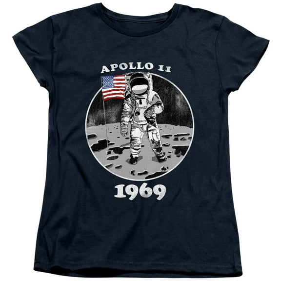 Nasa Not Fake Women's T-Shirt Navy
