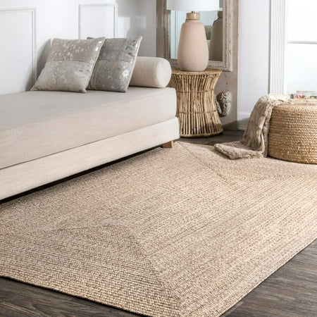 5&#39;x8&#39; Wynn Braided Indoor/Outdoor Area Rug Tan - nuLOOM
