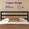 thumbnail image 4 of Queen Size Metal Bed Frame, Heavy Duty Platform Bed Frame with Headboard, Under Bed Storage, Strong Metal Slats Support, Black, 4 of 9