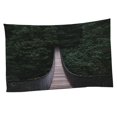 thumbnail image 1 of Tapiz de pared con puente forestal, para colgar en la pared, impresión decorativa, 200 x 150 cm 200x150cm, 1 of 9
