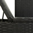 thumbnail image 5 of vidaXL Sun Bed with Cushions Poly Rattan Black, 5 of 5