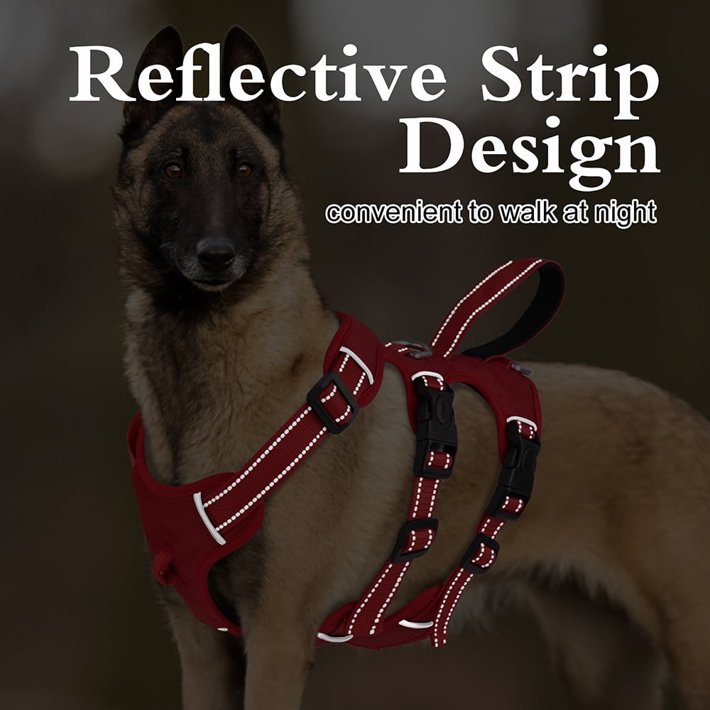 Pet Artist S-XL No Pull Dog Harness Escape Proof Reflective Adjustable Sport Vest with Handle