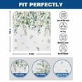 thumbnail image 6 of Summer Botanical Chair Covers Set of 2 Watercolor Eucalyptus Leaves Farmhouse Chair Back Covers Stretch Removable Washable Slipcovers Protector for Dining Room Kitchen Party Decor, 6 of 9