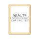 thumbnail image 1 of Cuadro de madera decorativa Unbranded Lema de la riqueza A4, 1 of 3