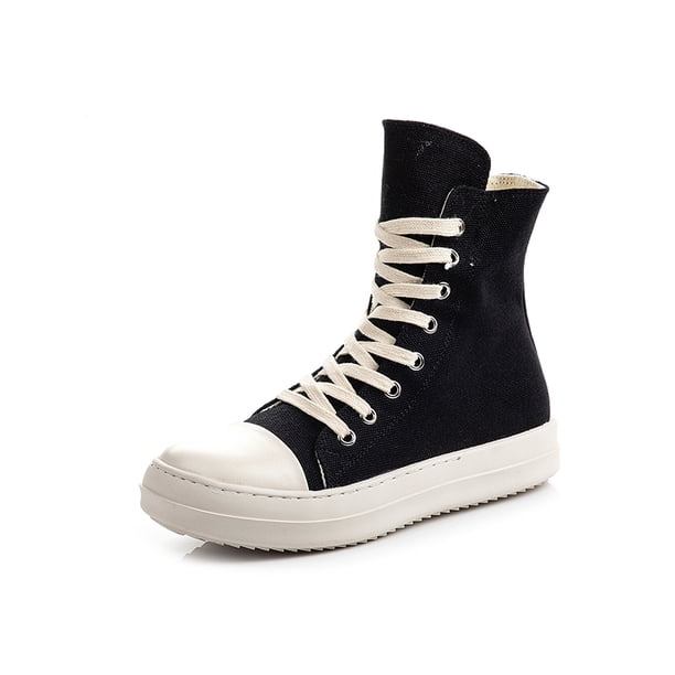 Zapatillas de deporte planas para mujer, zapatos Unisex de PU y lona con cordones, punta redonda, cómodas, de talla grande 35-44, con plataforma, a estrenar, clásicas
