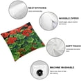 thumbnail image 6 of nygtbtfer Red Geranium Decor Throw Pillow Covers Potting Decorative Pillow Case Cushion Covers with Welcome Words for Sofa (Red Geranium) White, 6 of 7