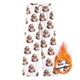 thumbnail image 2 of NOLDARES Womens Christmas Pajama Pants - Christmas PJ Fleece Lounge PJs for Women, Fun Cute Pajama Pants for Women(Z4-Brick Red,XL), 2 of 4