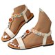thumbnail image 2 of WILLBEST Sandalias Planas Bohemias Para Mujer, Zapatos De Playa Informales De Verano Con Tiras Elásticas De Diamantes De Imitación, Suela Cómoda Para Caminar Al Aire Libre, Fiestas Y Escuela., 2 of 6