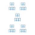 thumbnail image 2 of bedienty 5pcs Multi -function Wardrobe Space -saving Hanger Hook Coat Hook Plastic Closet Stack Hanger Rack Storage Wardrobe Organizer Blue 5Set, 2 of 6
