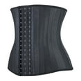thumbnail image 2 of YIANNA Waist Trainer for Women Underbust Latex Sport Girdle Corsets Cincher Hourglass Body Shaper Black x-large, 2 of 7