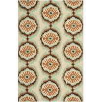 SAFAVIEH Four Seasons Brittania Floral Area Rug, Beige/Green, 5' x 8'