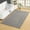 Grey, variant on Home Weavers Woolen Silk Ribbed Living Room Rug, Machine Washable Area Rugs, Rug For Living Room, Non Slip Runner Rugs, Kitchen Runner, Soft Foldable Indoor Floor rug, Easy To Clean, 2' x 6', Aqua