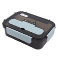 thumbnail image 1 of Large Capacity Bento Lunch Box With 2 Compartments Complete Cutlery PP Silicone Material Wide Application For  Workers Home School Office, 1 of 8