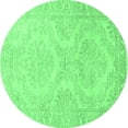 thumbnail image 1 of Ahgly Company Indoor Round Persian Emerald Green Traditional Area Rugs, 6' Round, 1 of 4