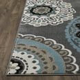 thumbnail image 4 of Loomaknoti Ohanzah Ovena 5' x 7' Blue Medallion Indoor Area Rug, 4 of 9