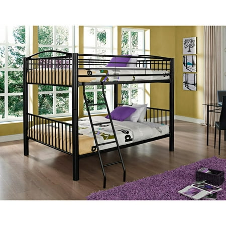 Powell Full Over Full Metal Bunk Bed, Multiple Colors