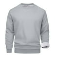 thumbnail image 6 of Dovford Men's Crewneck Sweatshirt Warm Sherpa Lined Sweatshirts Heavyweight Long Sleeve Underwear Winter Fleece Pullover, 6 of 8