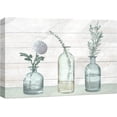 thumbnail image 3 of PixonSign Canvas Print Wall Art Watercolor Imprint Delicate Flowers in Glass Vases Botanical Wilderness Illustrations Minimalism Modern Group Colorful Pastel for Living Room, Bedroom, Office - 16"x24", 3 of 5