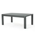 thumbnail image 3 of Cape Coral Outdoor Aluminum Coffee Table with Tempered Glass Table Top Table, 3 of 8