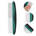 thumbnail image 3 of Durable Straight Row Pet Grooming Brush for Pet 7.2"x1.85" Black Deep Green, 3 of 6