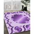 thumbnail image 3 of Ahgly Company Machine Washable Indoor Square Transitional Blossom Pink Area Rugs, 5' Square, 3 of 7